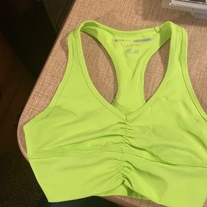 DKNY. Sport Ruched Racerback Low Impact Spirts Bra